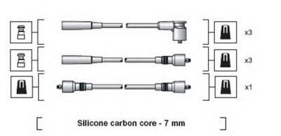 MAGNETI MARELLI 941318111141 -  Комплект проводов зажигания